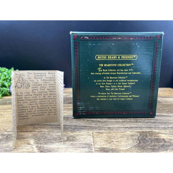 Vintage 1994 Boyds Bears & Friends Edmund & Bailey...Gathering Holly Style 2240 - Picture 6 of 6